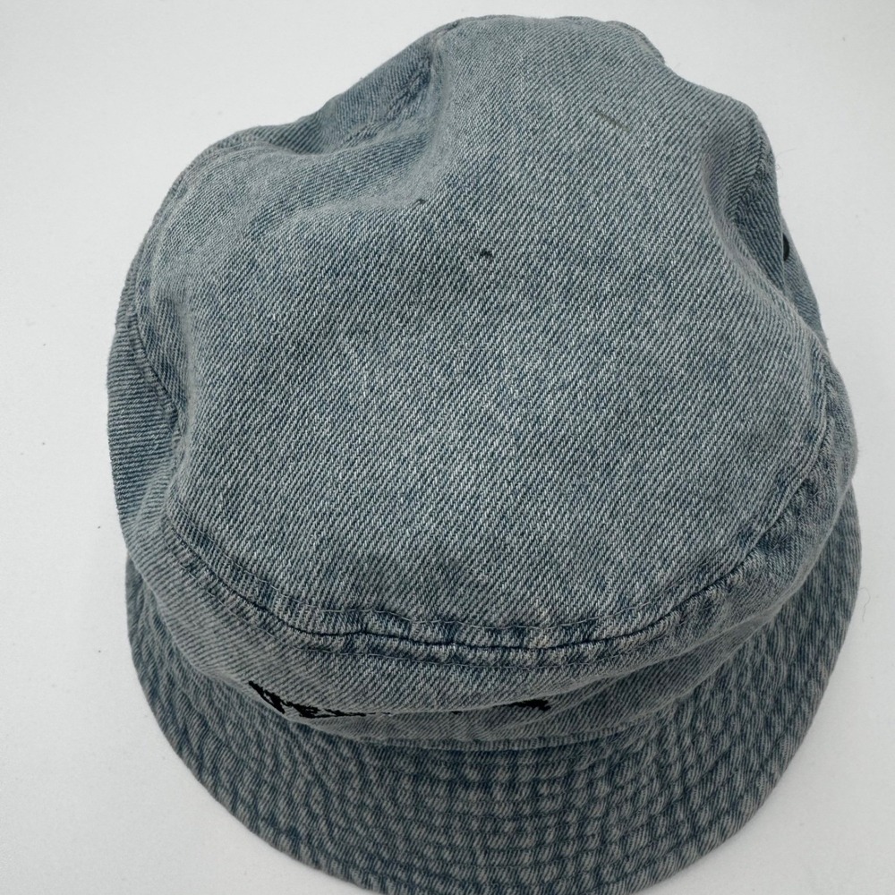 Newhattan Venice Beach California Denim Bucket Hat S/M Blue Patriotic USA - Picture 2 of 9